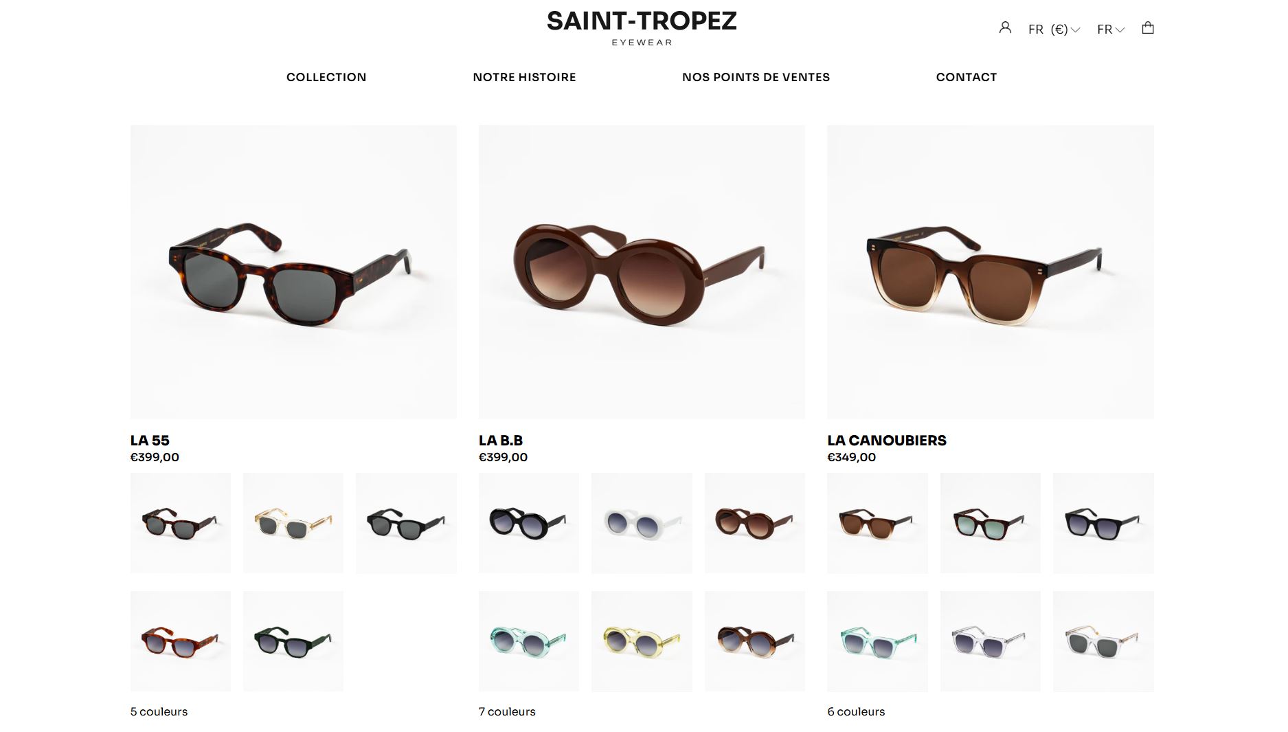 Lunettes STZ Eyewear posées en lumière naturelle, reflet d’un design français haut de gamme inspiré de Saint-Tropez